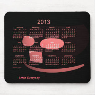 Tapis De Souris Calendrier de 2013 sourires