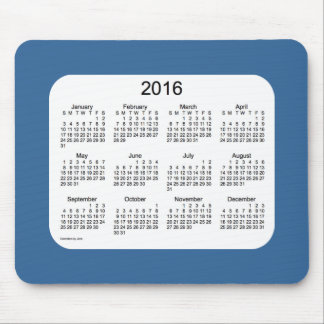 Tapis De Souris Calendrier de 2016 bleus par Janz Mousepad