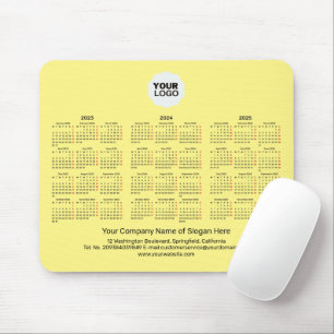 Tapis De Souris Calendrier de 3 ans 2023-2025 Cadeaux corporatifs 