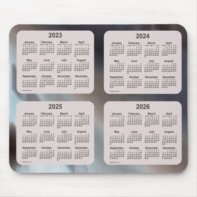 Tapis De Souris Calendrier de 4 ans 2023-2026 des ombres par Janz (Devant)