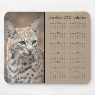 Tapis De Souris Calendrier de bureau personnalisé Bobcat 2027