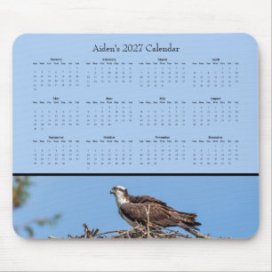 Tapis De Souris Calendrier de bureau personnalisé sur la nature de