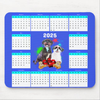 Tapis De Souris Calendrier de Chien Tzu Chih Cute Personnalisé