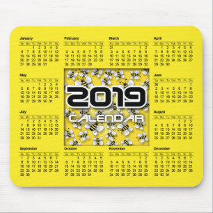 Tapis De Souris Calendrier de la carte souris 2019