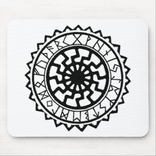 Tapis De Souris Calendrier de la rune solaire celtique Viking