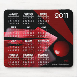 Tapis De Souris Calendrier de l'abrégé sur 2011 équilibre