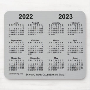 Tapis De Souris Calendrier de l'année scolaire 2022-2023 par Janz