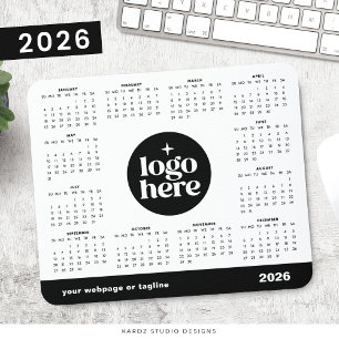 Tapis De Souris Calendrier de marketing 2026 Votre logo ici