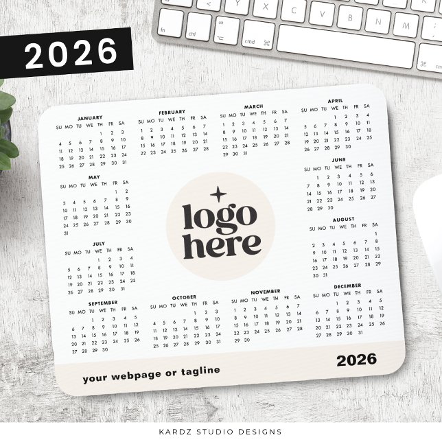 Tapis de souris Calendrier de Marketing Marque Ent (Créateur téléchargé)