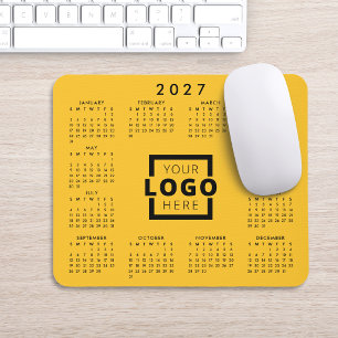Tapis De Souris Calendrier d'entreprise personnalisé avec logo d'e