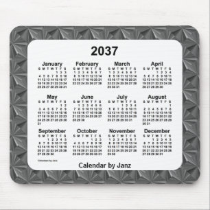 Tapis De Souris Calendrier des diamants noirs 2037 par Janz