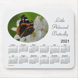 Tapis De Souris Calendrier des papillons 2021 par Janz