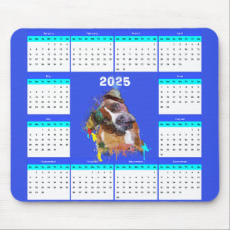 Tapis De Souris Calendrier des petits chiens de Pittie personnalis
