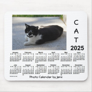Tapis De Souris Calendrier des photos de chat Sassy 2025 par Janz