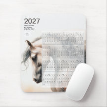 Calendrier équestre Cheval Entreprise Logo 2027