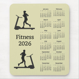 Tapis de souris Calendrier Fitness 2026