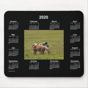 Tapis De Souris Calendrier hippique 2020 par Janz Mouse Pad