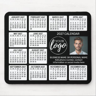 Tapis De Souris Calendrier - logo, entreprise de photographie