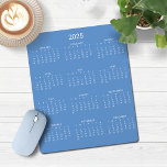 Tapis De Souris Calendrier minimaliste 2025 moderne Cornflower Blu<br><div class="desc">🌟 Ceci est pour 2025 🌟 2025 Moderne Simple Cornflower French Bleu et Blanc Calendrier Pad avec un calendrier simple et minimaliste année par année. Les couleurs sont toutes personnalisables. Veuillez nous contacter à cedarandstring@gmail.com si vous avez besoin d'aide pour la conception ou les produits correspondants.</div>