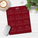 Tapis De Souris Calendrier minimaliste 2025 Moderne de Maroon Bour<br><div class="desc">🌟 Ceci est pour 2025 🌟 2025 Moderne Simple Maroon de Bourgogne et Calendrier Blanc Pad de Souris avec un calendrier simple et minimaliste année par année. Les couleurs sont toutes personnalisables. Veuillez nous contacter à cedarandstring@gmail.com si vous avez besoin d'aide pour la conception ou les produits correspondants.</div>