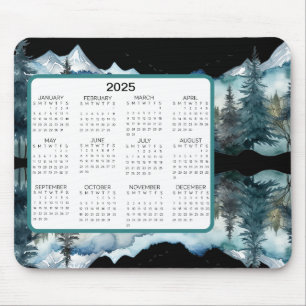 Tapis De Souris Calendrier Mountain View