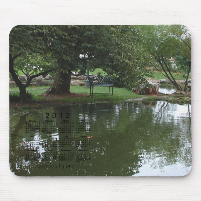 Tapis De Souris Calendrier paysager 2012 (Devant)