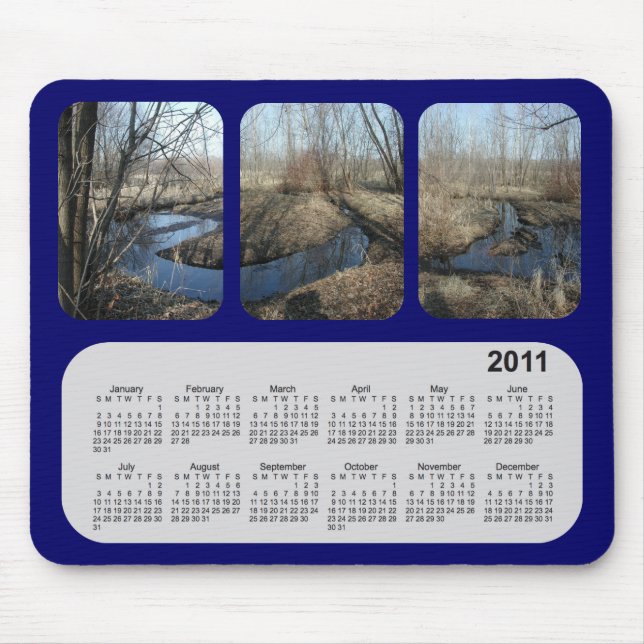 Tapis De Souris Calendrier Paysages 2011 (Devant)