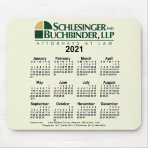 Tapis De Souris Calendrier personnalisé 2021 par Janz Mouse Pad