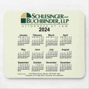 Tapis De Souris Calendrier personnalisé 2024 par Janz