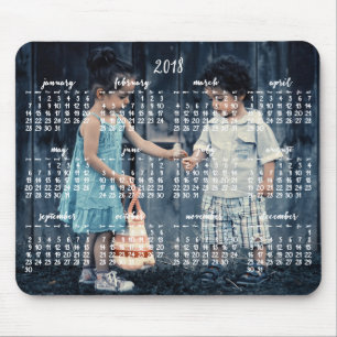 Tapis De Souris Calendrier personnalisé de la carte souris 2018