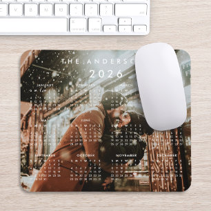 Tapis De Souris Calendrier personnalisé Photo 2024