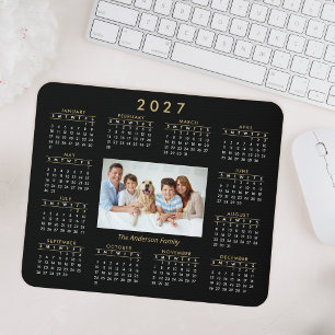 Tapis De Souris Calendrier personnalisé Photo de famille 2023