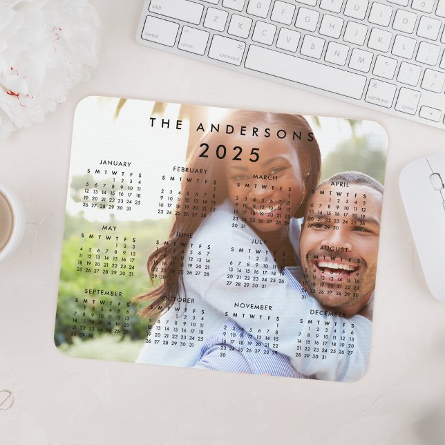 Tapis De Souris Calendrier personnalisé Photo de famille 2023 (Créateur téléchargé)