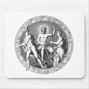 Tapis De Souris Calendrier planétaire Mousepad
