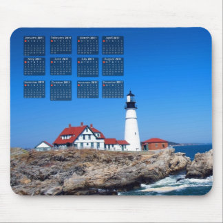 Tapis De Souris Calendrier principal de phare de Portland