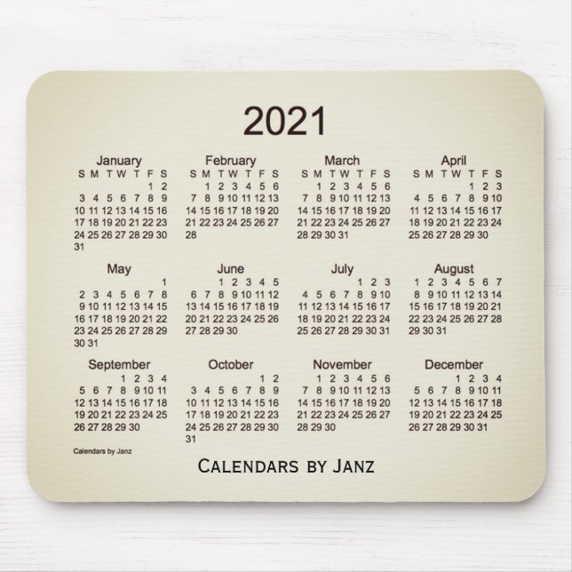 Tapis De Souris Calendrier San Telmo 2021 par Janz Mouse Pad (Devant)