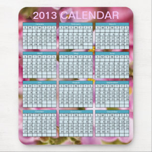Tapis De Souris Calendrier sur un Mousepad