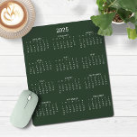 Tapis De Souris Calendrier vert minimaliste 2025 de la forêt moder<br><div class="desc">🌟 Ceci est pour 2025 🌟 2025 Modern Simple Forest Green and White Calendar Mouse Pad avec un calendrier simple et minimaliste de l'année en un coup d'oeil. Les couleurs sont toutes personnalisables. Veuillez nous contacter à cedarandstring@gmail.com si vous avez besoin d'aide pour la conception ou les produits correspondants.</div>