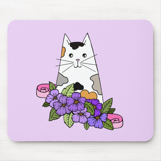 Tapis De Souris Calico Cat Cute (Devant)
