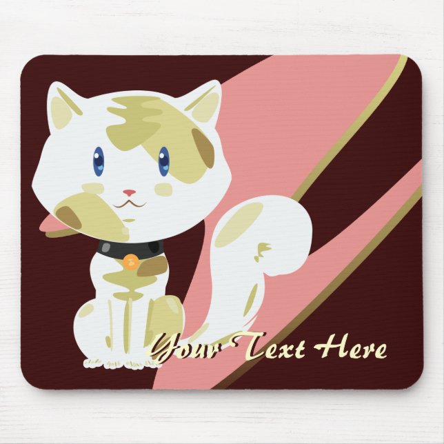 Tapis De Souris Calico Cat Mousepad (Devant)