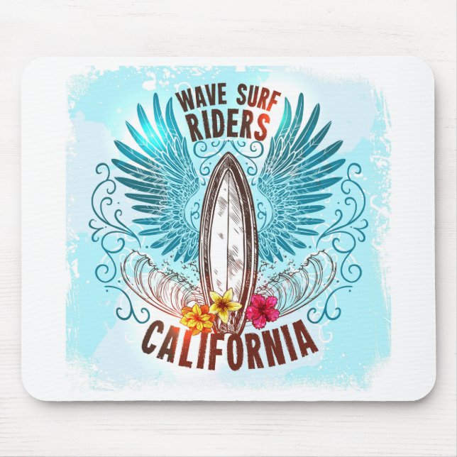 Tapis De Souris California Surf Riders (Devant)