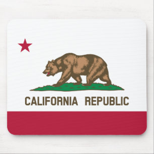 Tapis De Souris Californie Cali Republic Bear Flag, États-Unis