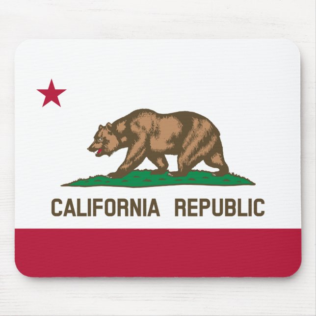Tapis De Souris Californie Cali Republic Bear Flag, États-Unis (Devant)