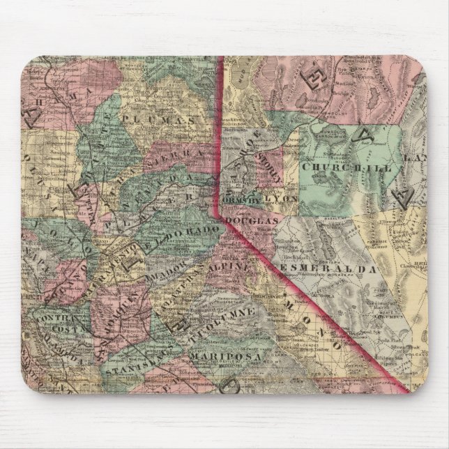 Tapis De Souris Californie, Nevada 2 (Devant)
