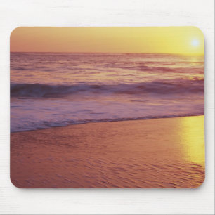 Tapis De Souris Californie, près de Santa Cruz, Vue de la plage à