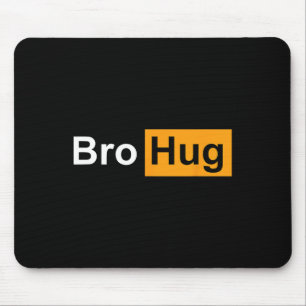 Tapis De Souris Câlin de frère drôle de culturisme de force de spo