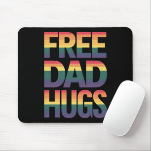 Tapis De Souris Câlins de papa gratuits Mois des fiertés LGBTQ Fie