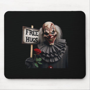 Tapis De Souris Câlins gratuits Clown effrayant Saint-Valentin Hal