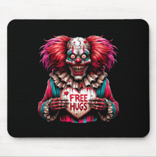 Tapis De Souris Câlins Gratuits Clown Effrayant Saint-Valentin Hal