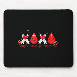 Tapis De Souris Câlins Prise de sang pour la Saint-Valentin Prélèv